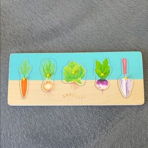 Lovevery Wooden Puzzle with Vegetables